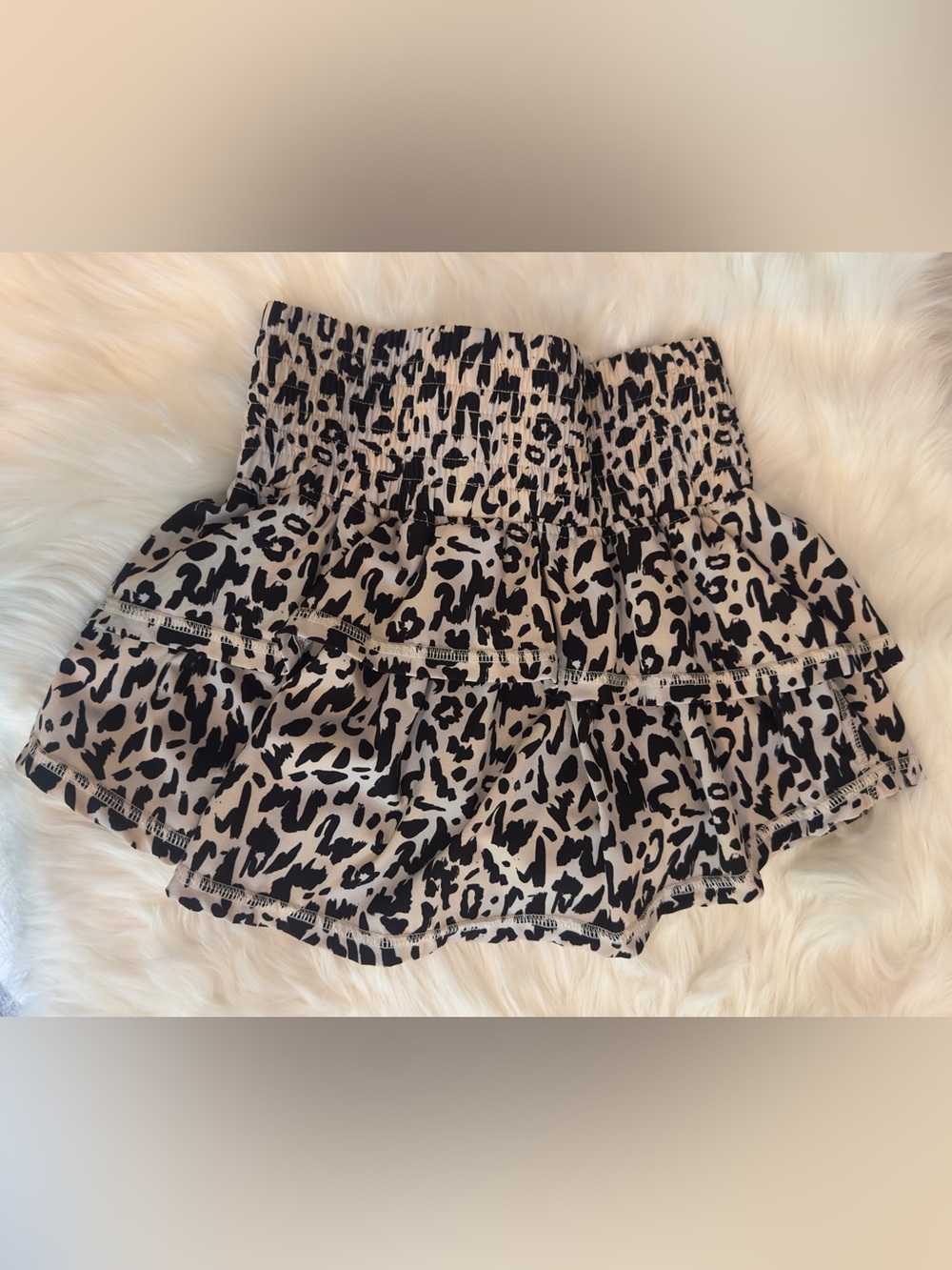 The Bubble XS Leopard Print Skirt